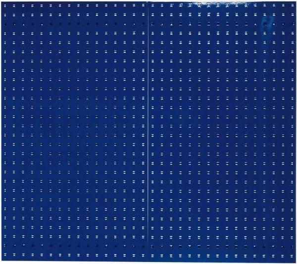 Triton - 24" Wide x 42-1/2" High Industrial Steel Tool Peg Board System - 2 Panels, Steel, Blue - All Tool & Supply