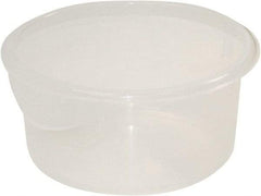 Rubbermaid - Round, Clear Polypropylene Food Storage Container - 7.6" High x 10" Wide - All Tool & Supply