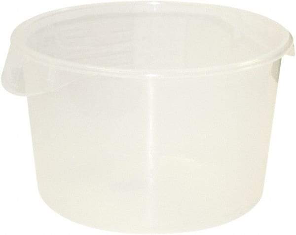 Rubbermaid - Round, Clear Polypropylene Food Storage Container - 8.1" High x 13.1" Wide - All Tool & Supply