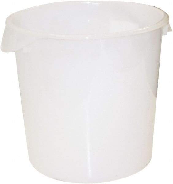 Rubbermaid - Round, White Polyethylene Food Storage Container - 11.9" High x 13.1" Wide - All Tool & Supply