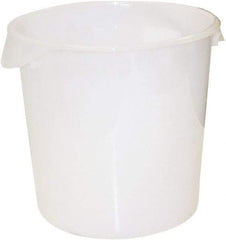 Rubbermaid - Round, White Polyethylene Food Storage Container - 11.9" High x 13.1" Wide - All Tool & Supply