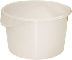 Rubbermaid - Round, White Polyethylene Food Storage Container - 8.1" High x 13.1" Wide - All Tool & Supply