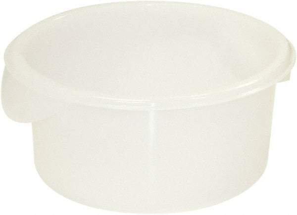 Rubbermaid - Round, White Polyethylene Food Storage Container - 10.6" High x 10" Wide - All Tool & Supply