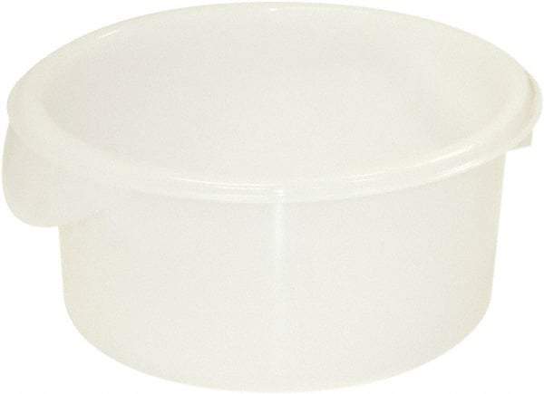 Rubbermaid - Round, White Polypropylene & Polyethylene Food Storage Container - 7.8" High x 8-1/2" Wide - All Tool & Supply