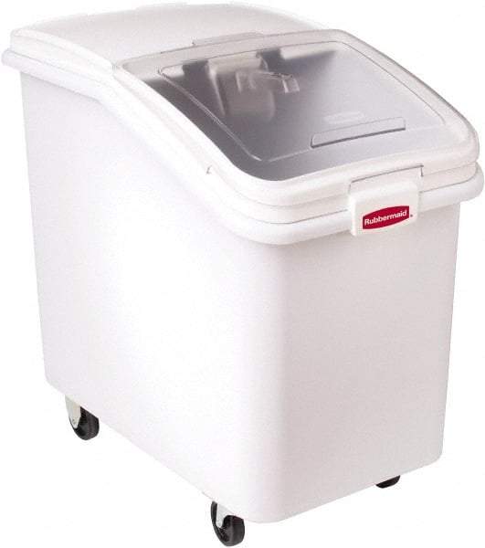 Rubbermaid - Rectangular, White Polypropylene Food Bin - 28" High x 18" Wide x 29.8" Long - All Tool & Supply