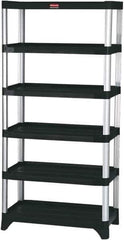 Rubbermaid - 73" High x 20" Wide x 35" Deep, 6 Shelf Structural Plastic Open Shelving - 20 Inches Wide x 73 Inches High x 35 Inches Deep, 800 lbs. Limit - All Tool & Supply