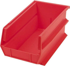 Triton - 14-3/4" Deep, Red Polypropylene Hopper Stacking Bin - 7" High x 8-1/4" Wide x 14-3/4" Long - All Tool & Supply