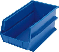 Triton - 14-3/4" Deep, Blue Polypropylene Hopper Stacking Bin - 7" High x 8-1/4" Wide x 14-3/4" Long - All Tool & Supply