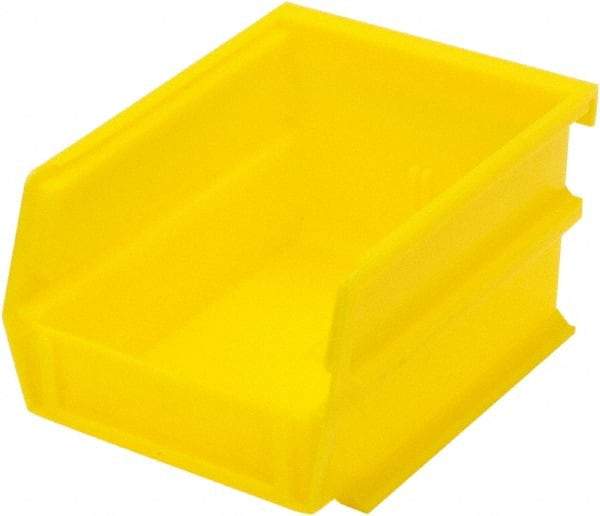 Triton - 5-3/8" Deep, Yellow Polypropylene Hopper Stacking Bin - 3" High x 4-1/8" Wide x 5-3/8" Long - All Tool & Supply