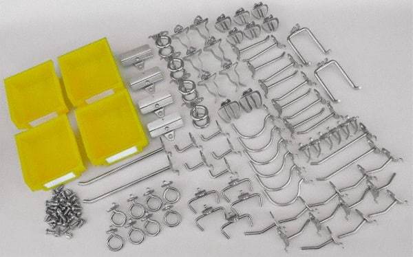 Triton - 83 Piece, Pegboard Hook Set - Zinc Alloy & Steel - All Tool & Supply