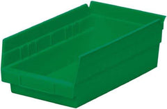 Akro-Mils - 11-5/8" Deep, Green Hopper Shelf Bin - 4" High x 6-5/8" Wide x 11-5/8" Long - All Tool & Supply