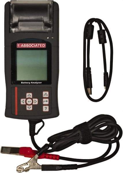 Associated Equipment - 12 Volt Battery Tester with Case & Manual - 100 to 1,700 CCA Range, 5' Cable - All Tool & Supply