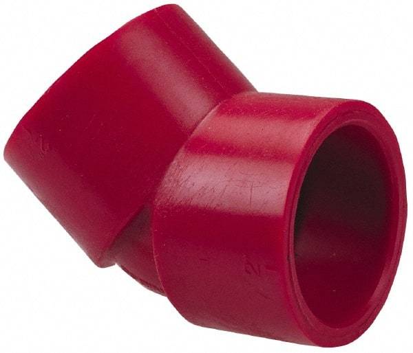 NIBCO - 1-1/2" PVDF Plastic Pipe 45° Elbow - Schedule 80, S x S End Connections - All Tool & Supply