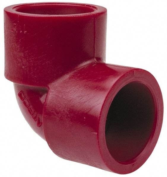 NIBCO - 1-1/2" PVDF Plastic Pipe 90° Elbow - Schedule 80, S x S End Connections - All Tool & Supply