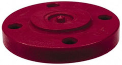 NIBCO - 2" Pipe, 6" OD, PVDF Blind Pipe Flange - Schedule 80, Red - All Tool & Supply