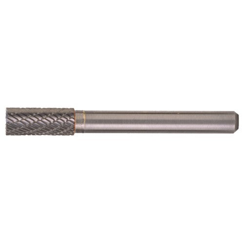 SA-42 Double Cut Solid Carbide Bur-Cylindrical without End Cut - Exact Industrial Supply