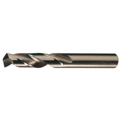 #22 RHS / RHC HSS-CO 8% (M42) 135 Degree Split Point Heavy Duty Cobalt Screw Machine Drill - Straw / Gold Oxide - Exact Industrial Supply