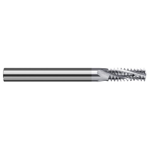 ‎0.1800″ Cutter Diameter × 0.5000″ (1/2″) Length of Cut Carbide Multi-Form 1/4″-20 Thread Milling Cutter, 3 Flutes, TiB2 Coated - Exact Industrial Supply