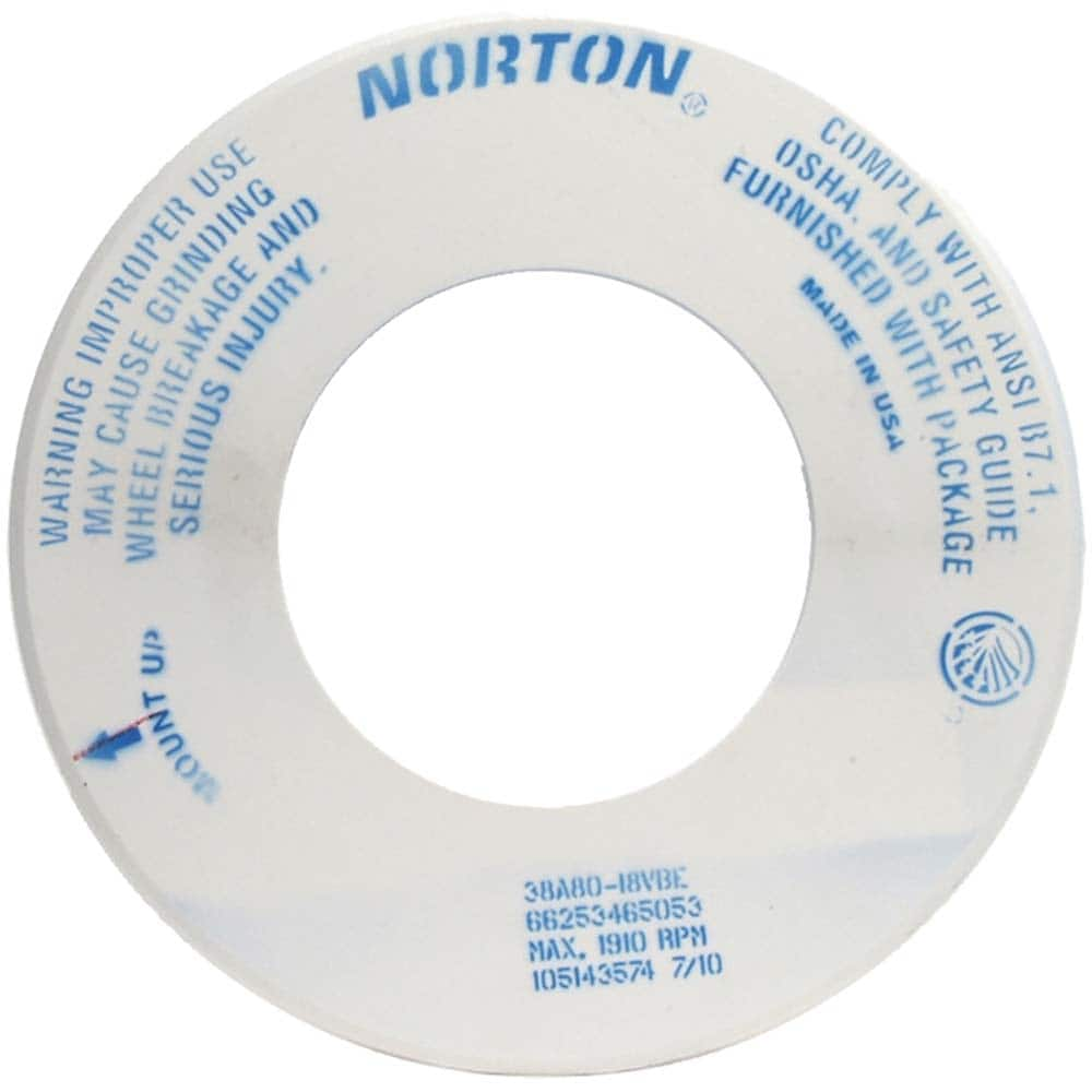 Norton - Tool & Cutter Grinding Wheels Wheel Type: Type 1 Wheel Diameter (Inch): 18 - All Tool & Supply