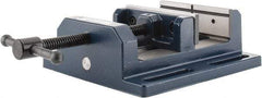 Gibraltar - 6" Jaw Opening Capacity x 2" Throat Depth, Horizontal Drill Press Vise - 6" Wide Jaw, Stationary Base, Standard Speed, 10-15/16" OAL x 3-9/16" Overall Height, Cast Iron - All Tool & Supply