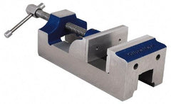 Gibraltar - 4" Jaw Opening Capacity x 1-3/4" Throat Depth, Horizontal Drill Press Vise - 4" Wide Jaw, Stationary Base, Standard Speed, 10-3/4" OAL, Cast Iron - All Tool & Supply