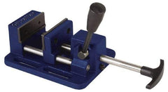 Gibraltar - 3" Jaw Opening Capacity x 1-1/16" Throat Depth, Horizontal Drill Press Vise - 3" Wide Jaw, Stationary Base, Standard Speed, 7-1/4" OAL x 2.975" Overall Height, Cast Iron - All Tool & Supply