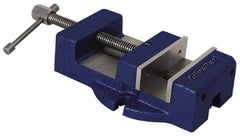 Gibraltar - 4-1/2" Jaw Width, 4" Jaw Opening Capacity, Horizontal Stationary Machine Vise - Manual Operation, 1 Station, 11-1/2" Long x 2-3/8" High x 1-1/4" Deep, 1-1/4" Jaw Height - All Tool & Supply