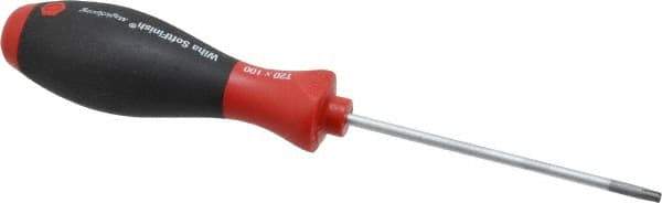 Wiha - T20 Torx Driver - 100mm Blade Length, 8-1/4" OAL, Ergonomic Handle - All Tool & Supply