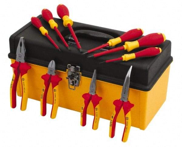 Wiha - 10 Piece Insulated Hand Tool Set - Comes in Tool Box - All Tool & Supply