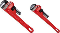 Paramount - 2 Piece, 0" to 1" & 0" to 2", Straight Pipe Wrench Set - Inch Measurement Standard - All Tool & Supply