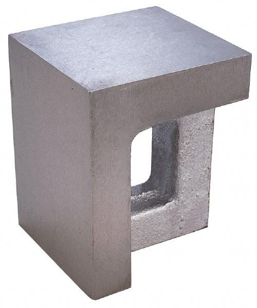 Interstate - 1 Hole, 12" High x 8" Wide x 10" Deep, Right Angle Iron - Semi-Steel, Precision Ground, Parallel & Square to within 0.0018" per 6" - All Tool & Supply