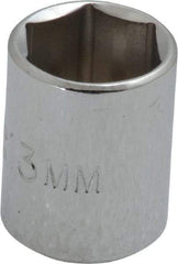 Proto - 1/4" Drive, Standard Hand Socket - 6 Points, 7/8" OAL, Chrome Finish - All Tool & Supply