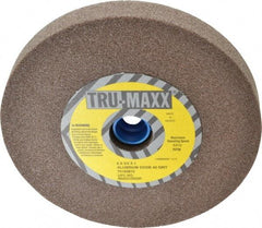 Tru-Maxx - 60 Grit Aluminum Oxide Bench & Pedestal Grinding Wheel - 6" Diam x 1" Hole x 3/4" Thick, 5410 Max RPM, O Hardness, Medium Grade , Vitrified Bond - All Tool & Supply