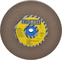 Tru-Maxx - 80 Grit Aluminum Oxide Bench & Pedestal Grinding Wheel - 6" Diam x 1" Hole x 3/4" Thick, 5410 Max RPM, O Hardness, Medium Grade , Vitrified Bond - All Tool & Supply