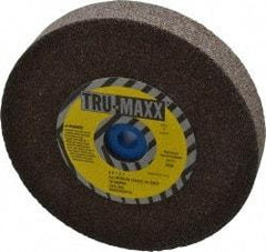 Tru-Maxx - 46 Grit Aluminum Oxide Bench & Pedestal Grinding Wheel - 6" Diam x 1" Hole x 1" Thick, 5410 Max RPM, O Hardness, Coarse Grade , Vitrified Bond - All Tool & Supply