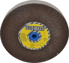 Tru-Maxx - 46 Grit Aluminum Oxide Bench & Pedestal Grinding Wheel - 7" Diam x 1" Hole x 1" Thick, 3600 Max RPM, O Hardness, Coarse Grade , Vitrified Bond - All Tool & Supply