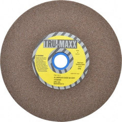 Tru-Maxx - 60 Grit Aluminum Oxide Bench & Pedestal Grinding Wheel - 7" Diam x 1" Hole x 1" Thick, 3600 Max RPM, O Hardness, Medium Grade , Vitrified Bond - All Tool & Supply