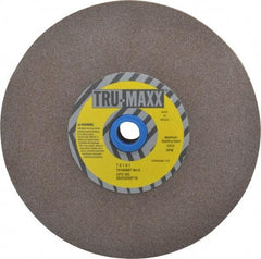 Tru-Maxx - 80 Grit Aluminum Oxide Bench & Pedestal Grinding Wheel - 7" Diam x 1" Hole x 1" Thick, 3600 Max RPM, O Hardness, Medium Grade , Vitrified Bond - All Tool & Supply