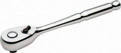 Paramount - 3/8" Drive Pear Head Quick-Release Ratchet - Chrome Finish, 8" OAL, 72 Gear Teeth - All Tool & Supply