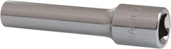 Paramount - 1/4" Drive, Deep Hand Socket - 12 Points, 1-15/16" OAL, Alloy Steel, Chrome Finish - All Tool & Supply