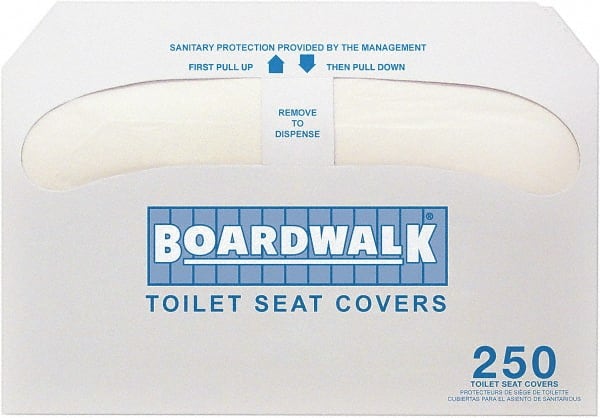 (20 to a Case) 250-Sheet Packs White Toilet Seat Covers For Toilet Seat Cover Dispensers