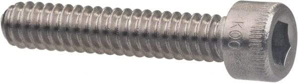 Holo-Krome - M6x1.00 Metric Coarse Hex Socket Drive, Socket Cap Screw - Grade Austenitic A4 Stainless Steel, Uncoated, Fully Threaded, 30mm Length Under Head - All Tool & Supply