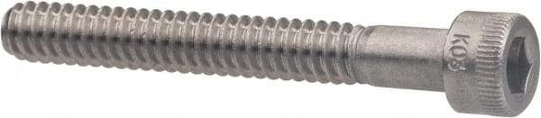 Holo-Krome - M5x0.80 Metric Coarse Hex Socket Drive, Socket Cap Screw - Grade Austenitic A4 Stainless Steel, Uncoated, Partially Threaded, 45mm Length Under Head - All Tool & Supply