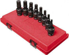 Sunex Tools - 8 Piece 1/2" Drive Inch Impact Hex Bit Socket Set - 1/4 to 3/4" Hex - All Tool & Supply