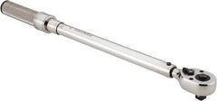 CDI - 1/2" Drive Micrometer Adjustable Torque Wrench - 40 N/m to 200 N/m Torque, 19" OAL, 2 N/m Graduation - All Tool & Supply