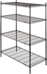 Value Collection - 4 Shelf Wire Shelving - Starter Unit - 48" Wide x 24" Deep x 63" High, - All Tool & Supply