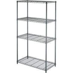 Value Collection - 4 Shelf Wire Shelving - Starter Unit - 36" Wide x 18" Deep x 63" High, - All Tool & Supply