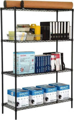 Value Collection - 4 Shelf Wire Shelving Unit - 24" Wide x 18" Deep x 74" High, - All Tool & Supply