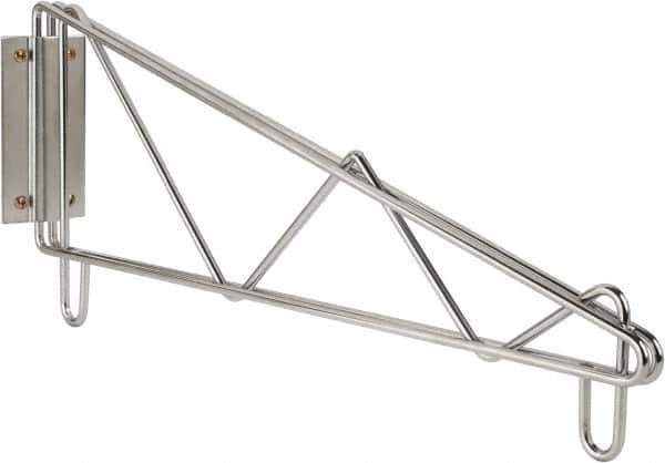 Value Collection - 2-1/2" Wide, 9" High, Open Shelving End Wall Bracket - 18" Deep, Use with NuLine Units - All Tool & Supply