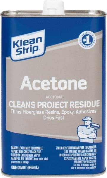 Klean-Strip - 1 Qt Acetone - Comes in Metal Can - All Tool & Supply